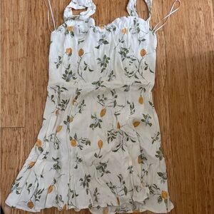 Reformation Tanis Dress in citron